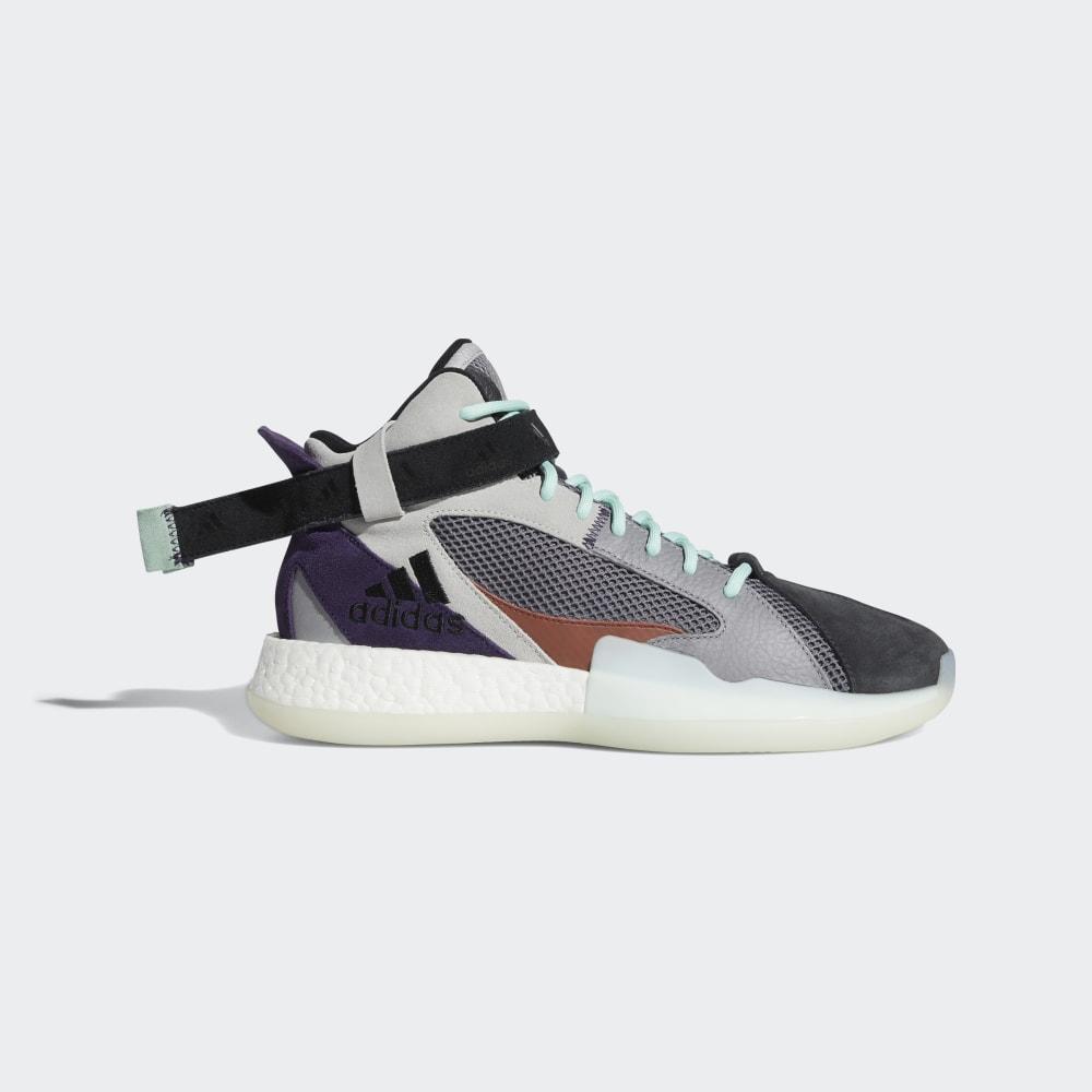 Adidas Posterize Férfi Kosárlabda Cipő Sötét Szürke/Fekete/Titán Metal Akció 537194-ZAE
